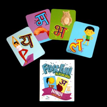 First Fun Flash Cards Hindi Alphabets